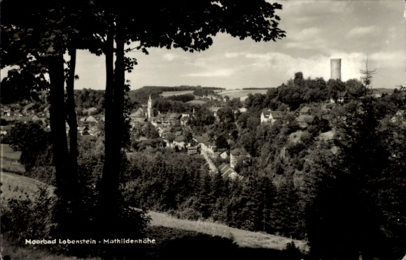 Postcard Bad Lobenstein in Thuringia, Mathildenhöhe, general view