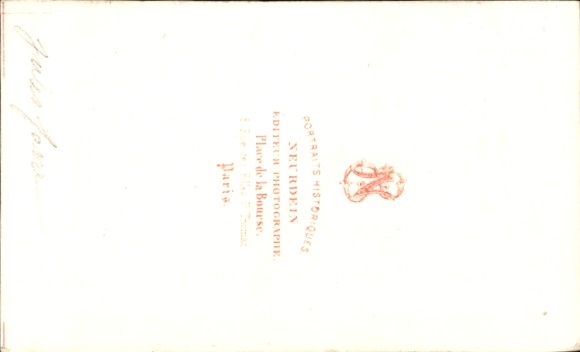 Carte de Visite French Foreign Minister Jules Favre, 1870 - 1871
