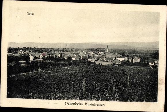 KP Ockenheim w Rheinhessen, widok całości wsi