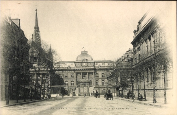 Ansichtkaart Parijs IV Ile de la Cité, Palais de Justice, Sainte-Chapelle, architectuur
