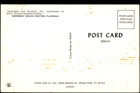 Ak Florida USA, Kennedy Space Center, Columbia en NASA