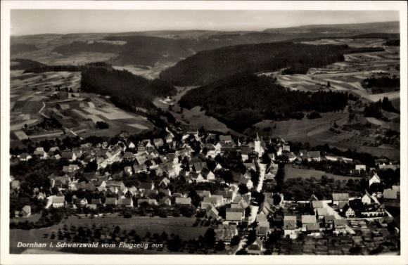 Ak Dornhan im Schwarzwald, Fliegeraufnahme