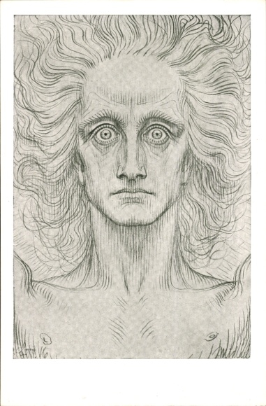 Art Nouveau Artist Postcard Fidus, Michael Antlitz