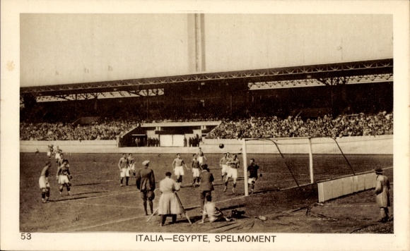 PC Amsterdam, Olympic Games 1928, football match Italy Egypt