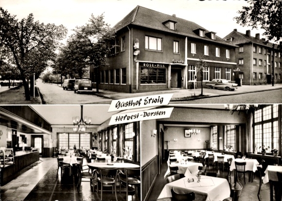 Postcard Hervest Dorsten in Westphalia, Gasthof Erwig