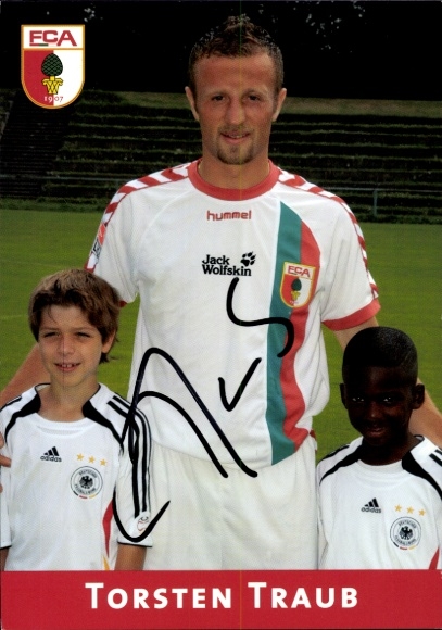 Autogrammkarte Fußballer Torsten Traub, FC Augsburg, Autogramm