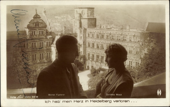 Ak Schauspieler Werner Fuetterer und Dorothea Wieck, Filmszene, Ich hab mein Herz...