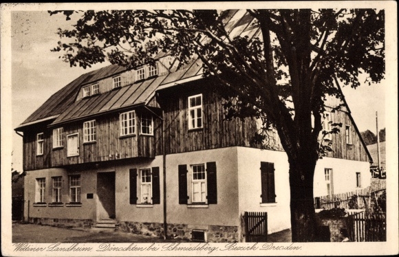 Postcard Dönschten Dippoldiswalde in the Ore Mountains, Wettin country home