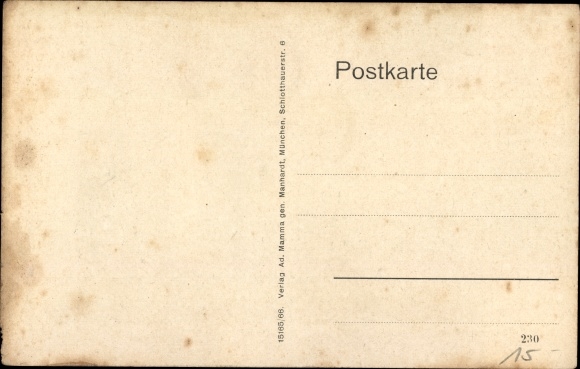 Postcard Geroldshausen Unterfranken, school building, action Fritz Heunisch