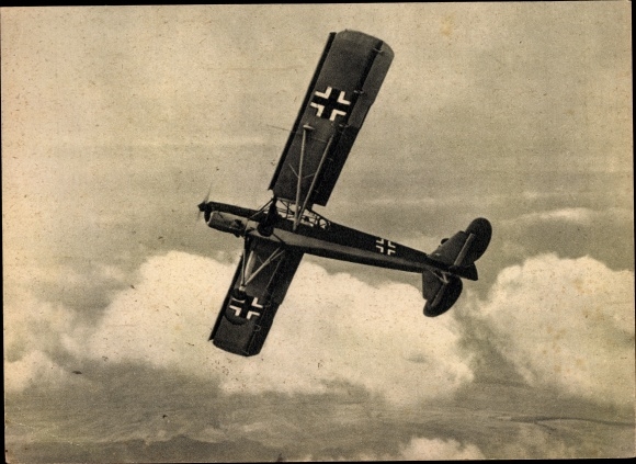 PC Fieseler Storch, liaison aircraft of the German Air Force, aerial photo