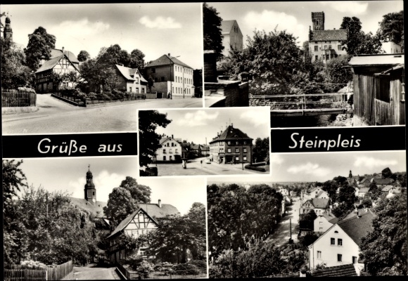 PC Steinpleis Werdau in Saxony, partial views, street sections