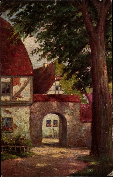 Artist Postcard Hoy, W., Home sweet home