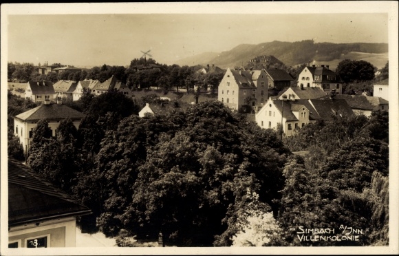 Photo Postcard Simbach am Inn Lower Bavaria, villa colony
