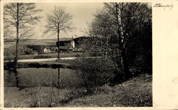 Postcard Altenfalz near Plauen in the Vogtland, partial view