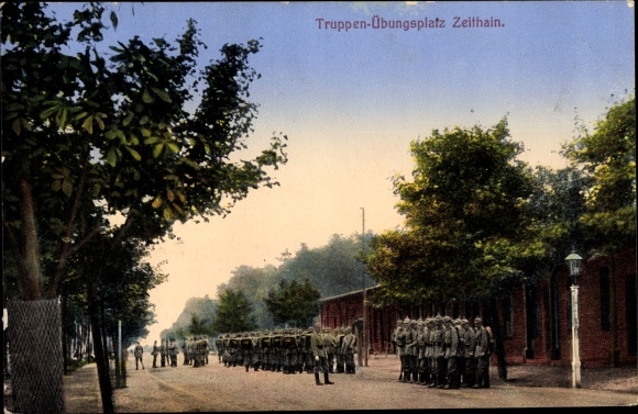 PC Zeithain in Saxony, military training area, German soldiers, Empire