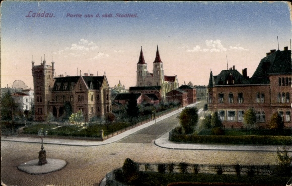 PC Landau in the Palatinate, southern part of the city, church