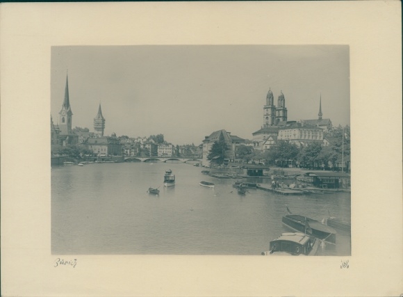 Photo Zurich city Switzerland, panorama from the place