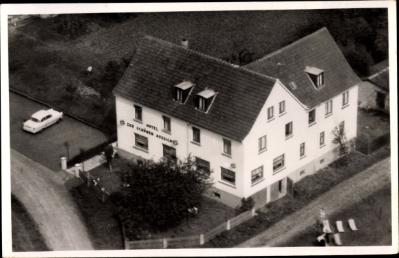 Ak Rott in de wijk Westerwald van Altenkirchen, Hotel voor het prachtige uitzicht, luchtfoto