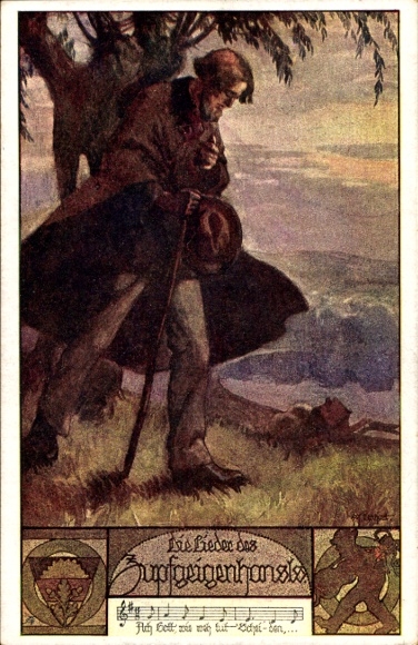 Song Postcard The Songs of Zupfgeigenhansl, German School Association