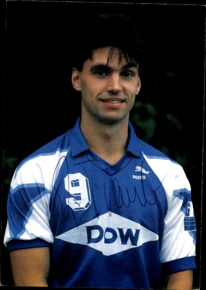 Postcard handball player Rüdiger Traub, autograph