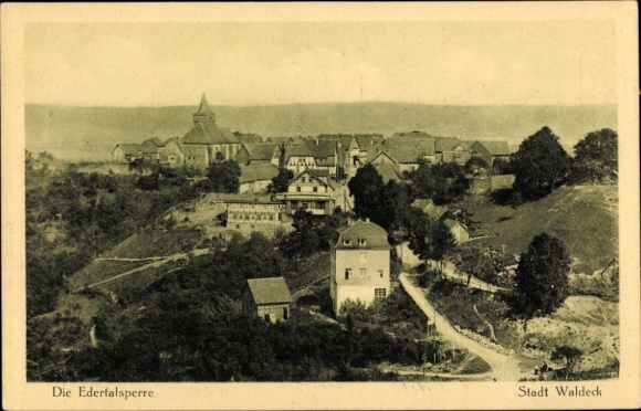 KP Waldeck am Edersee Hesja, miasto nad zaporą Eder