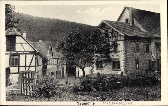 PC Neumühle Wenkheim Werbach an der Tauber, partial view of the village