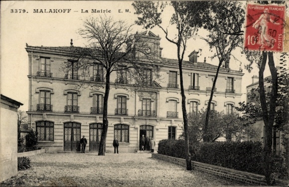 Ak Malakoff Hauts de Seine, La Mairie