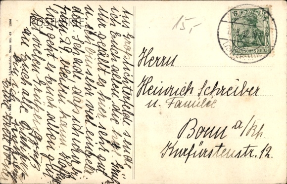 Postcard Berlin Steglitz Groß Lichterfelde, West Station