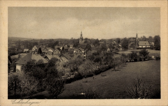 Postcard Eckenhagen in the Oberbergischer Kreis, general view