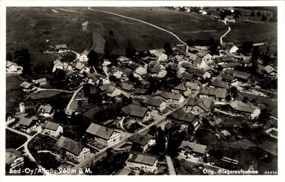 Postcard Oy Mittelberg in Allgäu, aerial photograph