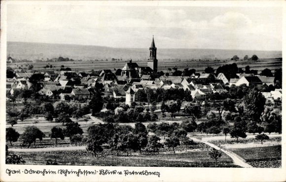 Postcard Gau Odernheim Rheinhessen, general view