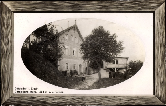 Passepartout PC Dittersdorf Amtsberg in the Ore Mountains, Dittersdorfer height, inn