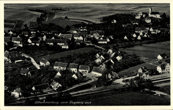 Ak Schemmerberg Schemmerhofen in Württemberg, Luftaufnahme