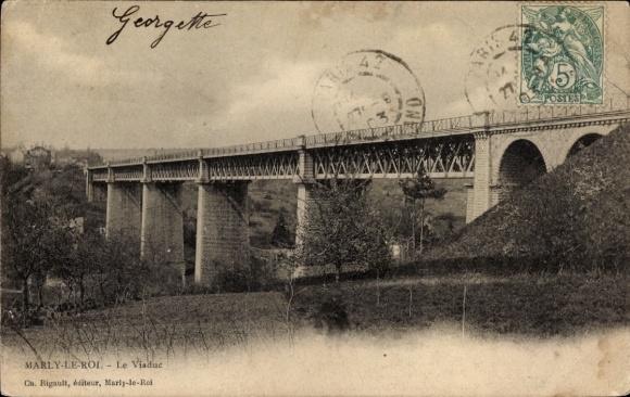 Ak Marly le Roi Yvelines, Viadukt