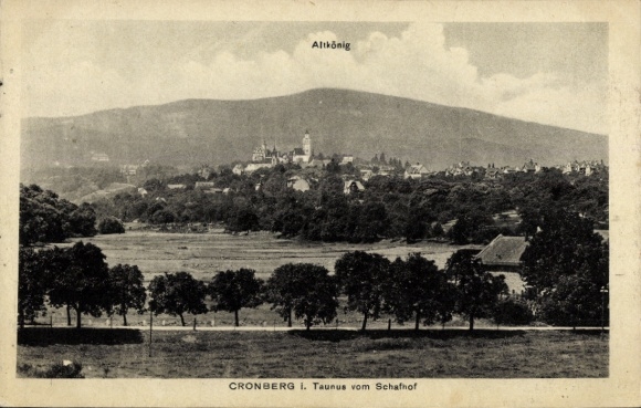 Ak Kronberg im Taunus, vom Schafhof, Altkönig