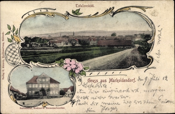 KP Markoldendorf Dassel w Dolnej Saksonii, widok całości, ratusz, Ratskeller