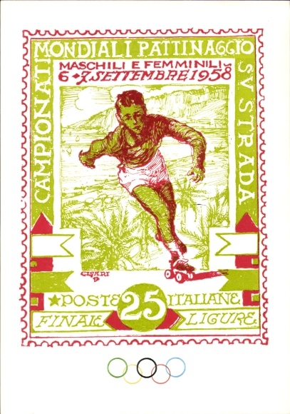 Stamps PC World Championships Pattinaggio, Post Italiane, Finale Ligure