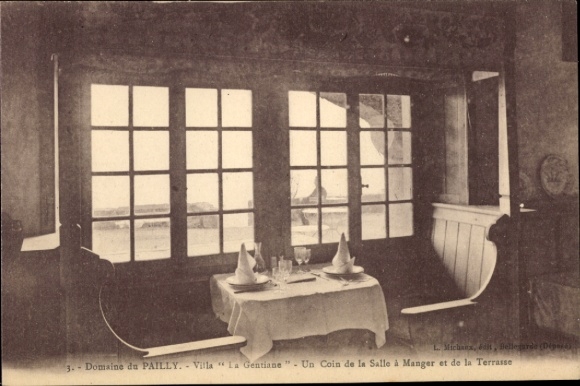 CPA Jura, Domaine du Pailly, Villa La Gentiane, and Coin de la Salle à Manger et de la Terrasse