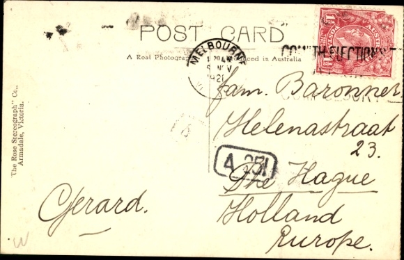Postcard Melbourne Australia, Flinders Street Station