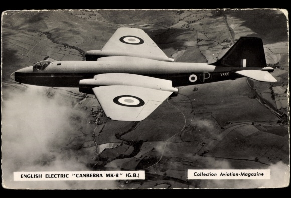 Photo fighter aircraft, English Electric Canberra MK 2