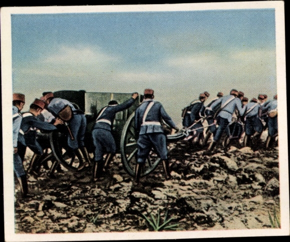 Collector's picture The post-war period No. 84, December 1924, The war in Morocco, Spanish artillery