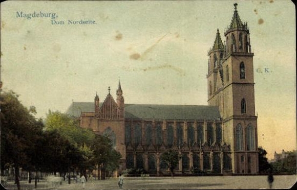 50 Ak Magdeburg Elbe, diverse Ansichten, kleinformatig
