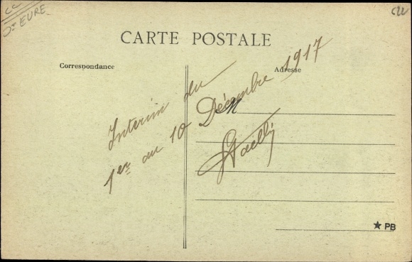 Postcard Brionne Eure, The Train Station