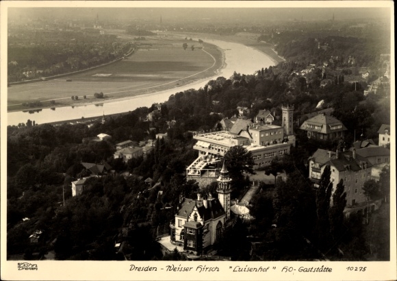 PC Dresden Weißer Hirsch, Luisenhof, aerial photo, Walter Hahn 10275