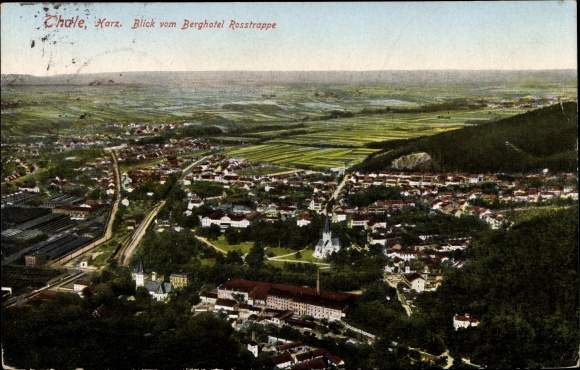 Postcard Thale in the Harz Mountains Saxony-Anhalt, nice detailed view