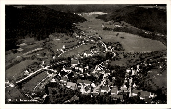 Ak Glatt Sulz am Neckar, Luftaufnahme