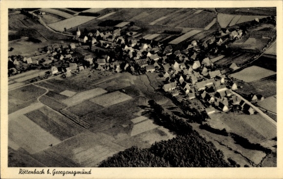 Ak Röttenbach in Mittelfranken, Fliegeraufnahme