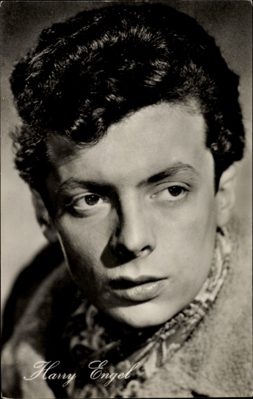 Postcard Actor Harry Engel, Portrait, Defa Film Berlin Ecke Schönhauser
