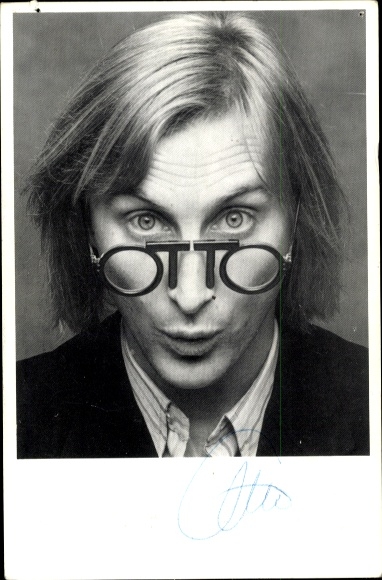 Ak Komiker und Schauspieler Otto Waalkes, Portrait, Autogramm