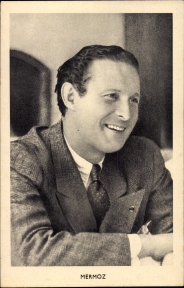 French pilot Jean Mermoz, portrait